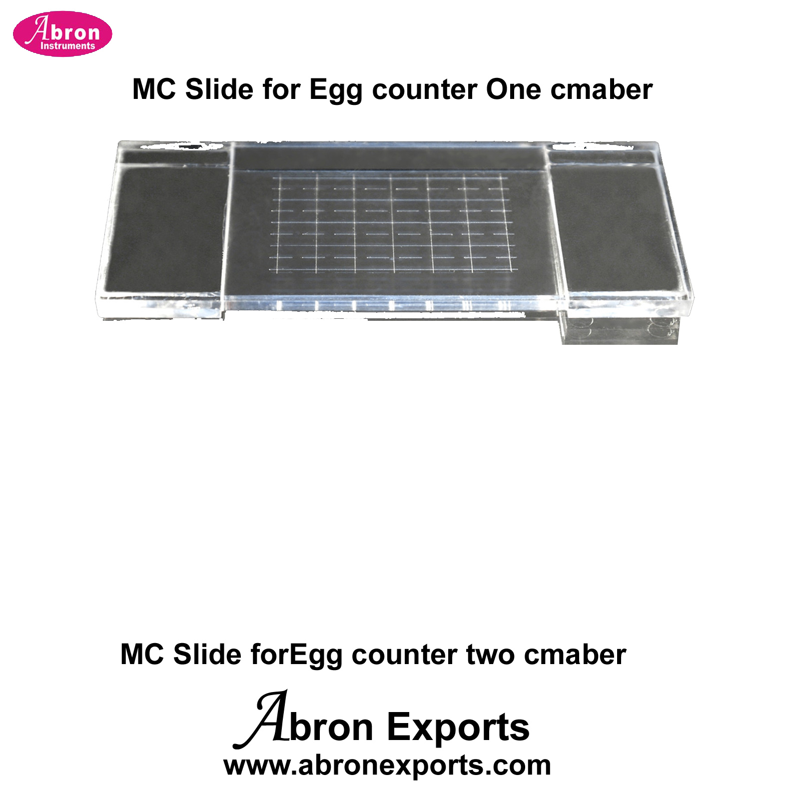 Egg counting slide Mc master single chamber or two chamber any one counting slides Mc Master Insect Abron AB-92MC1